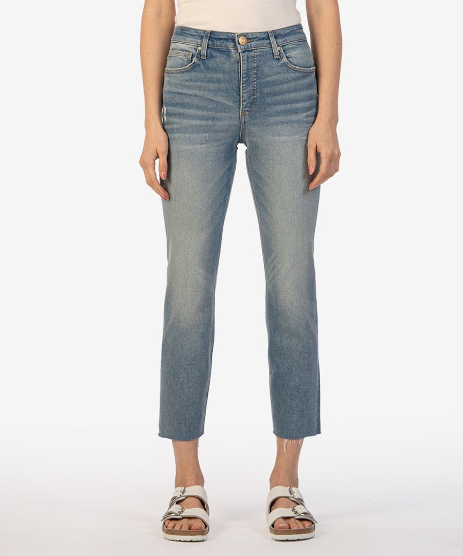 Fit Kut from the Kloth Rachael Mom Jean | Rachael High Rise Fab Ab Mom Jean, Exclusive Reconciled W/Med Base Wash