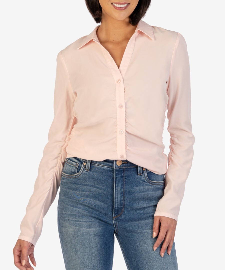 Clothing Kut from the Kloth | Mercedes Button Up Shirt Soft Pink