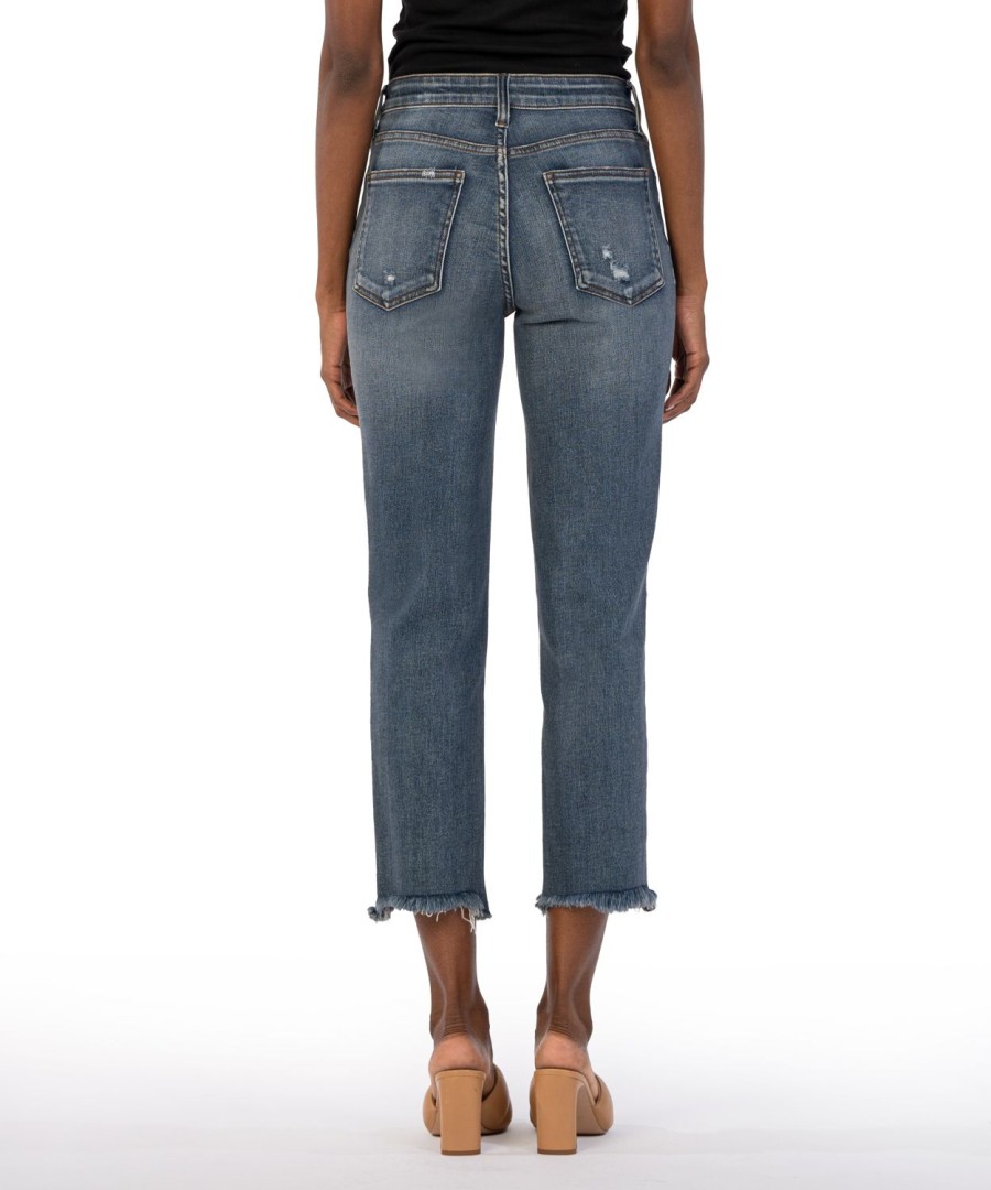 Fit Kut from the Kloth Rachael Mom Jean | Rachael High Rise Fab Ab Mom Jean Built W/Med Base Wash