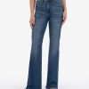 Denim Kut from the Kloth | Ana High Rise Fab Ab Flare Ennobled W/Dk Stone Base Wash