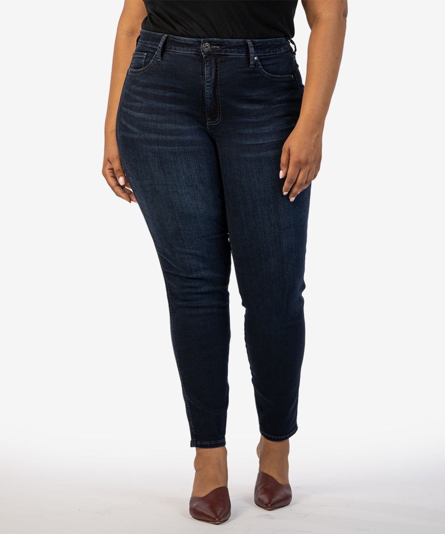 Fit Kut from the Kloth Diana Relaxed Fit Skinny | Diana High Rise Fab Ab Skinny, Plus Beloved W/Euro Base Wash