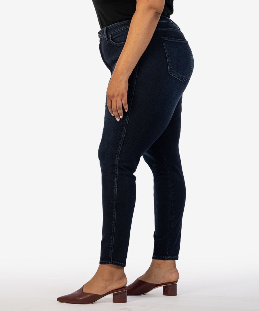 Fit Kut from the Kloth Diana Relaxed Fit Skinny | Diana High Rise Fab Ab Skinny, Plus Beloved W/Euro Base Wash