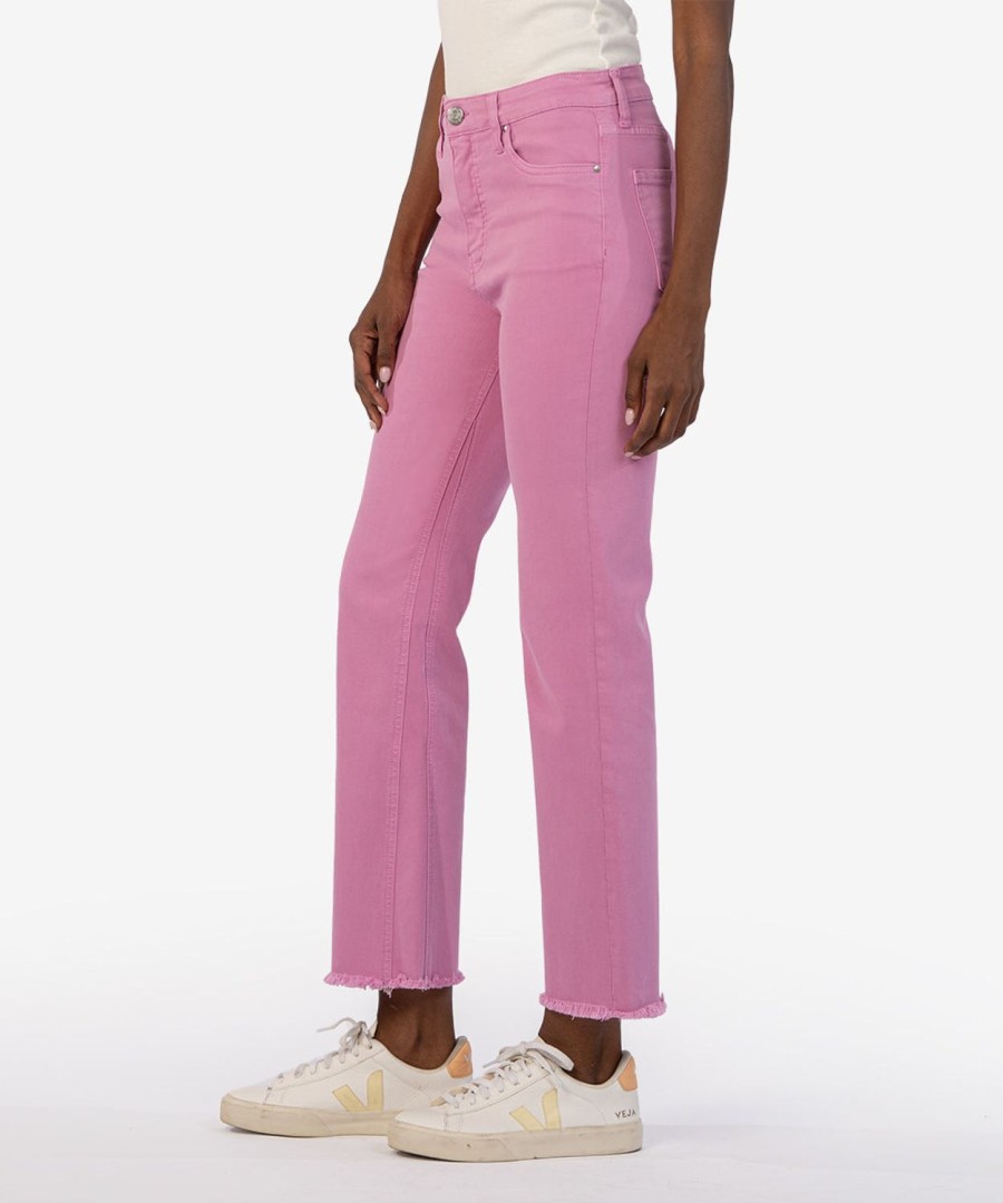 Denim Kut from the Kloth | Kelsey High Rise Fab Ab Ankle Flare Lavender