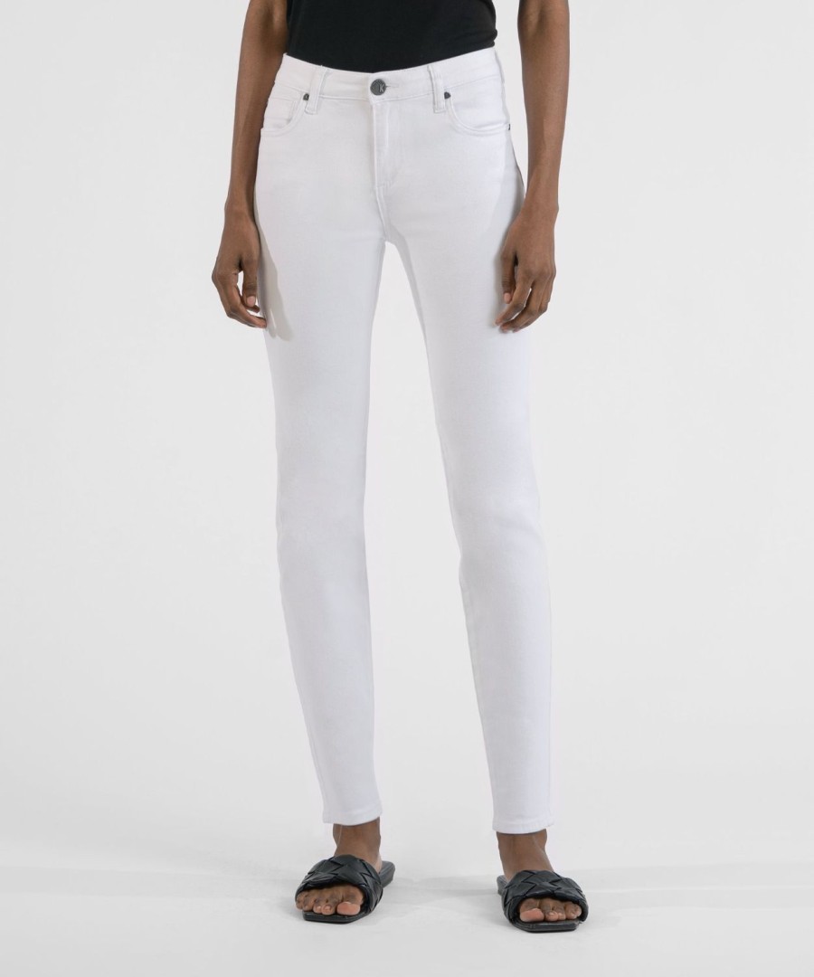 Denim Kut from the Kloth | Diana Mid Rise Relaxed Fit Skinny, Exclusive (White) Optic White