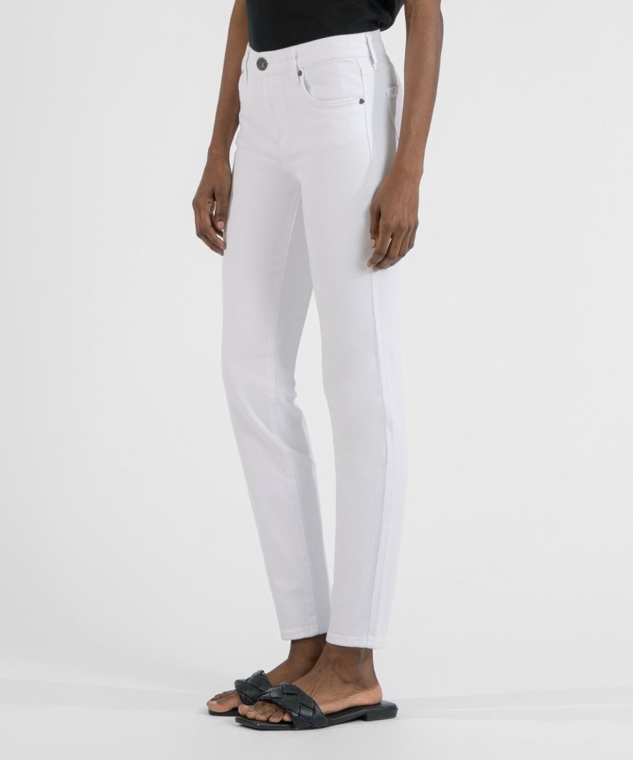 Denim Kut from the Kloth | Diana Mid Rise Relaxed Fit Skinny, Exclusive (White) Optic White