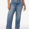 Denim Kut from the Kloth | Jodi High Rise Fab Ab Wide Leg, Plus Blithe W/Medium Base Wash