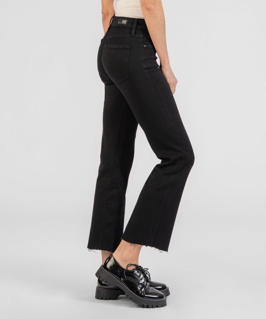 Clothing Kut from the Kloth | Kelsey Mid Rise Ankle Flare Black