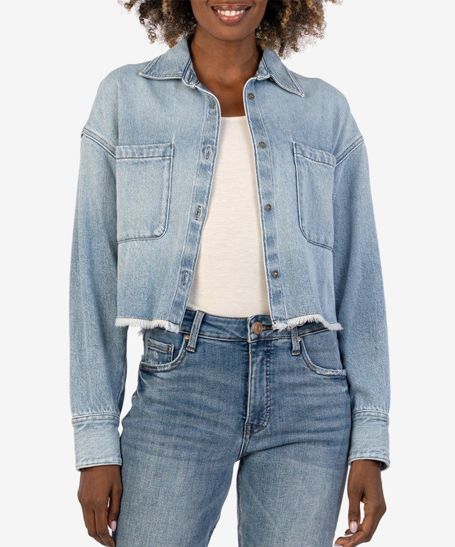 Clothing Kut from the Kloth | Stormi Shirt Jacket Medium Wash