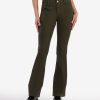 Denim Kut from the Kloth | Ana High Rise Flare Dark Olive