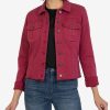 Clothing Kut from the Kloth | Kara Denim Jacket Bordeaux