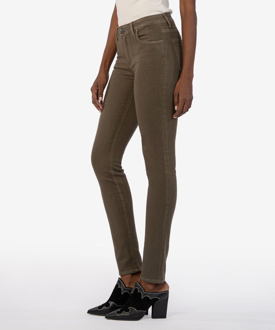 Clothing Kut from the Kloth | Diana Mid Rise Relaxed Fit Skinny Thyme