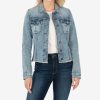 Clothing Kut from the Kloth | Kara Denim Jacket, Petite Standard W/Medium Base Wash