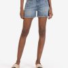 Denim Kut from the Kloth | Gidget Mid Rise Fray Short (Bringing Wash) Bringing W/Medium Base Wash