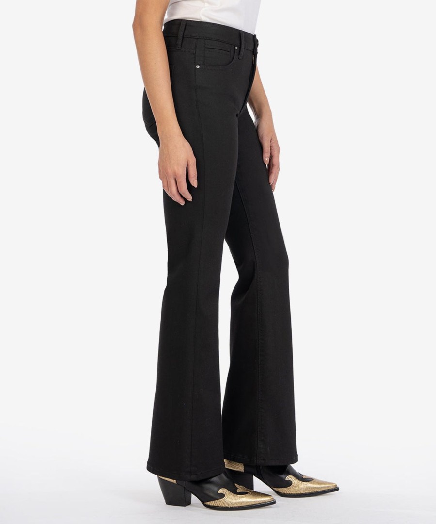 Denim Kut from the Kloth | Stella Fab Ab High Waist Flare Black