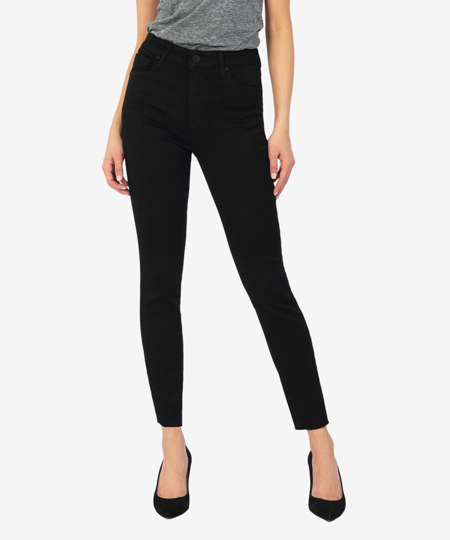 Fit Kut from the Kloth Donna Ankle Skinny | Donna High Rise Fab Ab Ankle Skinny Black