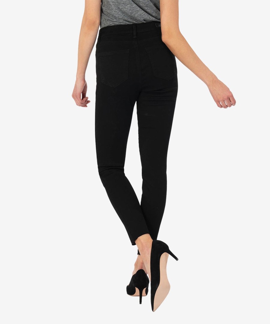 Fit Kut from the Kloth Donna Ankle Skinny | Donna High Rise Fab Ab Ankle Skinny Black