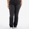 Fit Kut from the Kloth Natalie Boot Cut | Natalie High Rise Fab Ab Bootcut, Plus Unified W/Black Base Wash