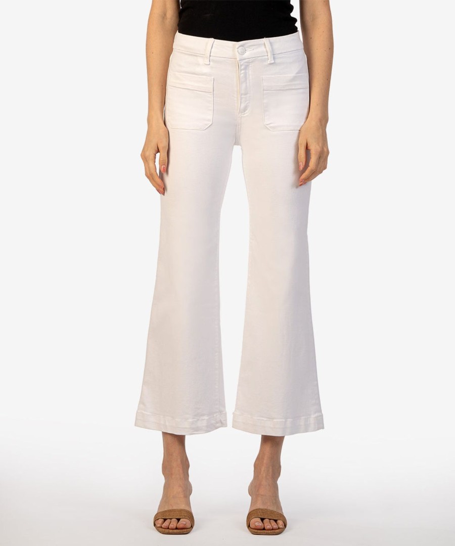 Denim Kut from the Kloth | Meg High Rise Wide Leg Optic White