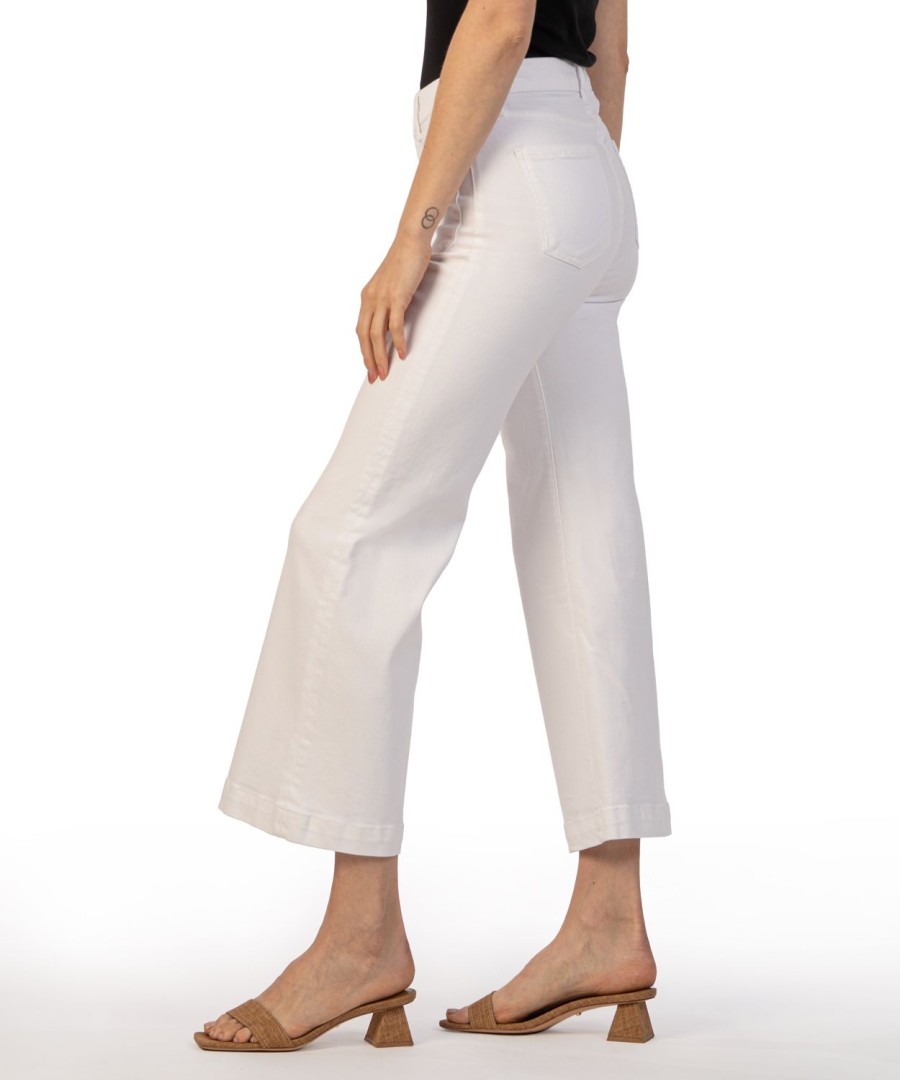 Denim Kut from the Kloth | Meg High Rise Wide Leg Optic White