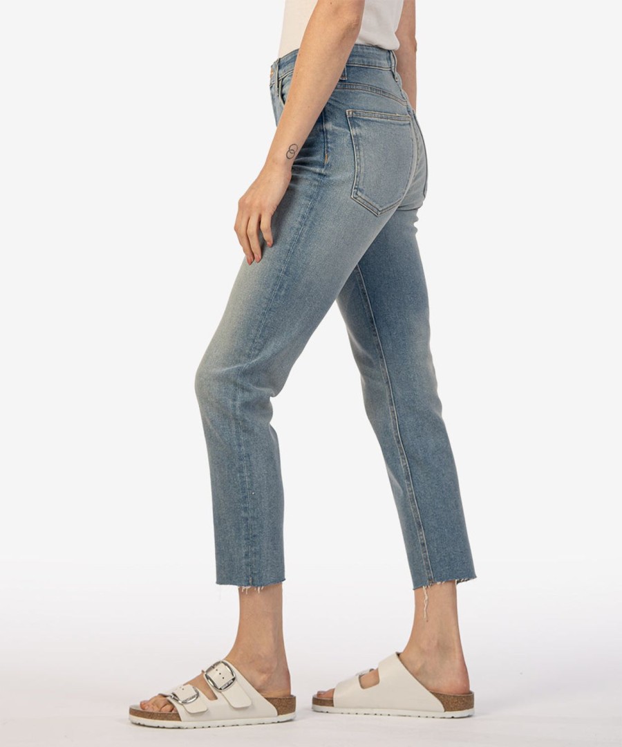 Denim Kut from the Kloth | Rachael High Rise Fab Ab Mom Jean, Exclusive Reconciled W/Med Base Wash