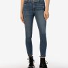 Denim Kut from the Kloth | Donna High Rise Fab Ab Ankle Skinny, Exclusive Reduced W/Med Base Wash