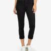 Denim Kut from the Kloth | Amy Mid Rise Crop Straight Leg Black