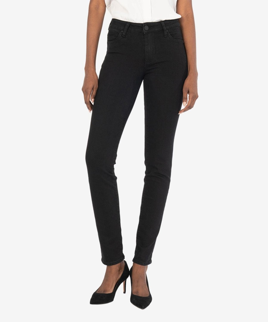 Denim Kut from the Kloth | Diana Mid Rise Relaxed Fit Skinny, Exclusive ( ) Black