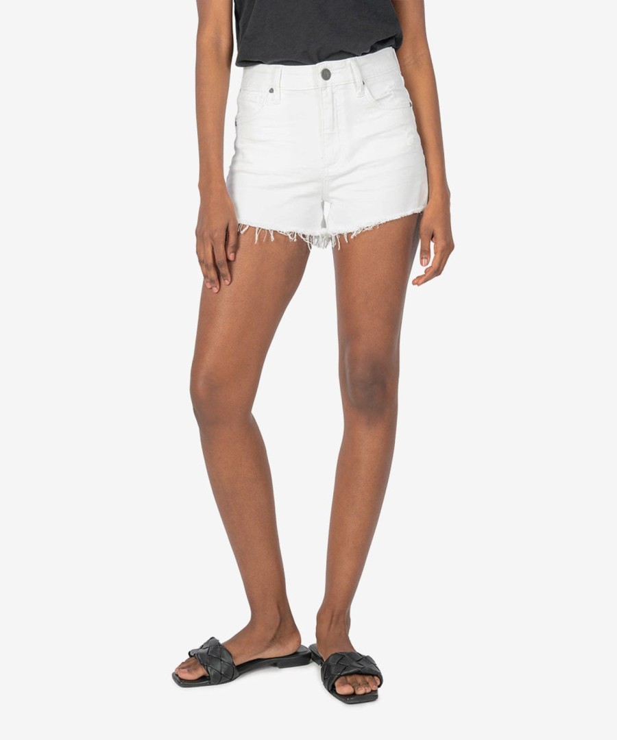 Denim Kut from the Kloth | Jane High Rise Short ( ) Optic White