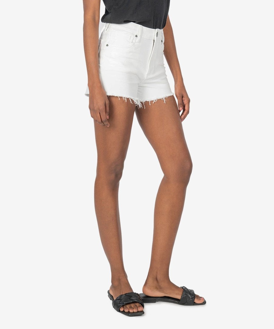 Denim Kut from the Kloth | Jane High Rise Short ( ) Optic White