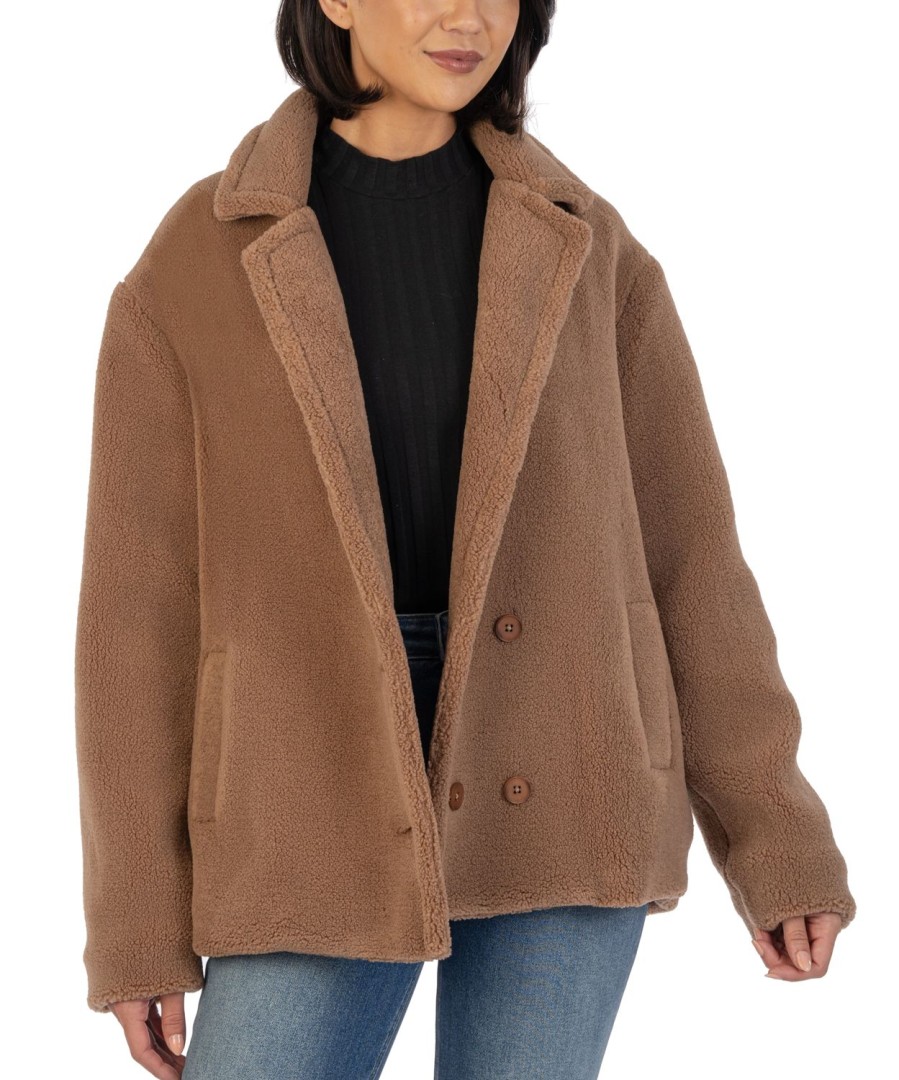 Clothing Kut from the Kloth | Emilijah Sherpa Coat Cedar