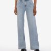 Fit Kut from the Kloth Jean Wide Leg | Jean High Rise Wide Note W/Medium Base Wash