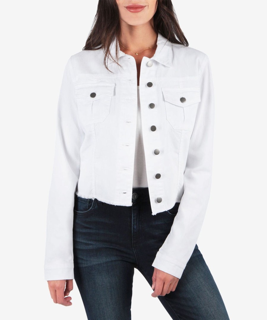 Clothing Kut from the Kloth | Kara White Denim Jacket Optic White