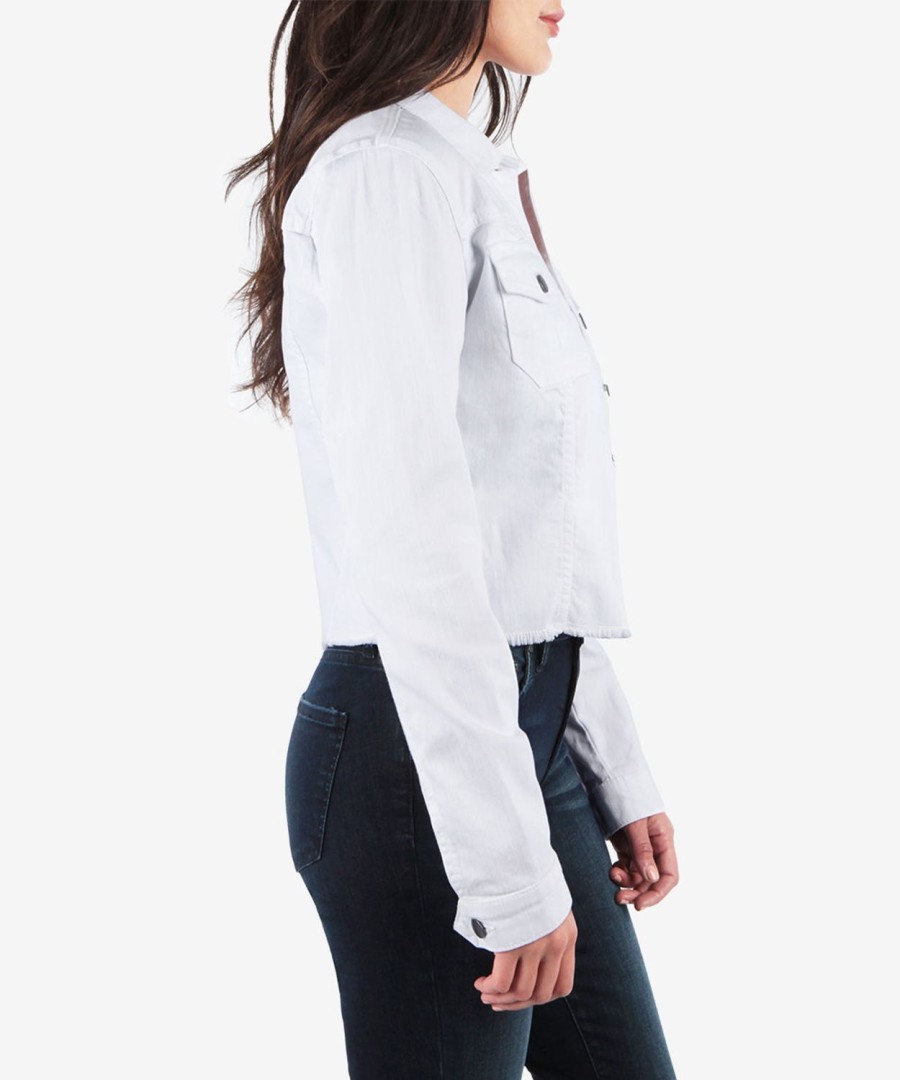 Clothing Kut from the Kloth | Kara White Denim Jacket Optic White