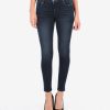 Fit Kut from the Kloth Donna Ankle Skinny | Donna High Rise Ankle Skinny, Petite Paragon W/Dk Stone Base Wash