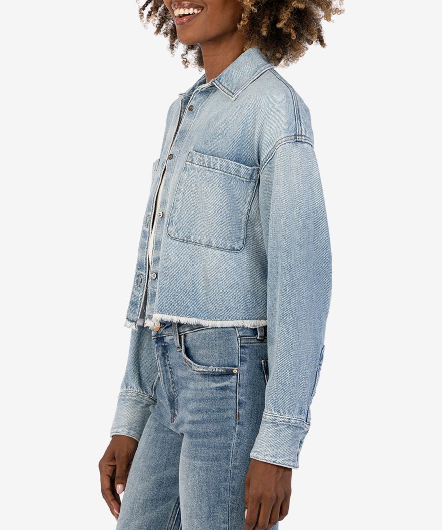 Clothing Kut from the Kloth | Stormi Shirt Jacket Medium Wash