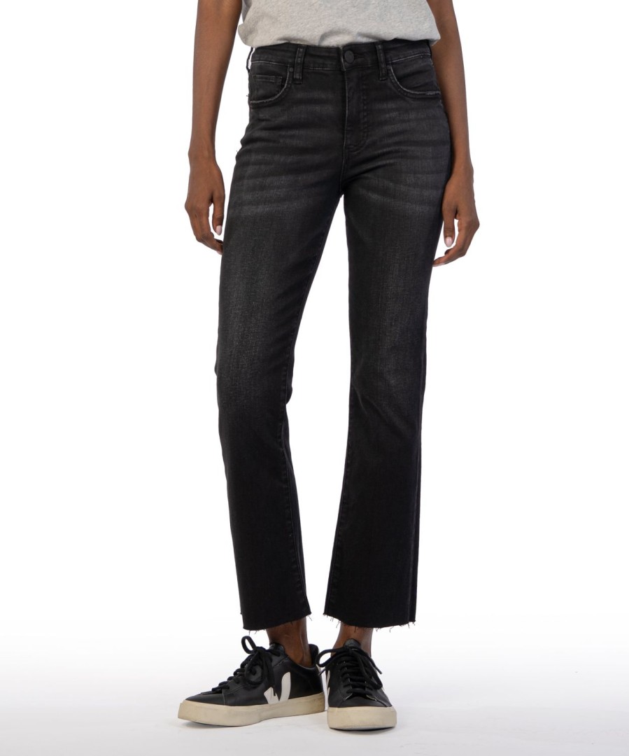 Denim Kut from the Kloth | Kelsey High Rise Fab Ab Ankle Exchange W/Black Base Wash