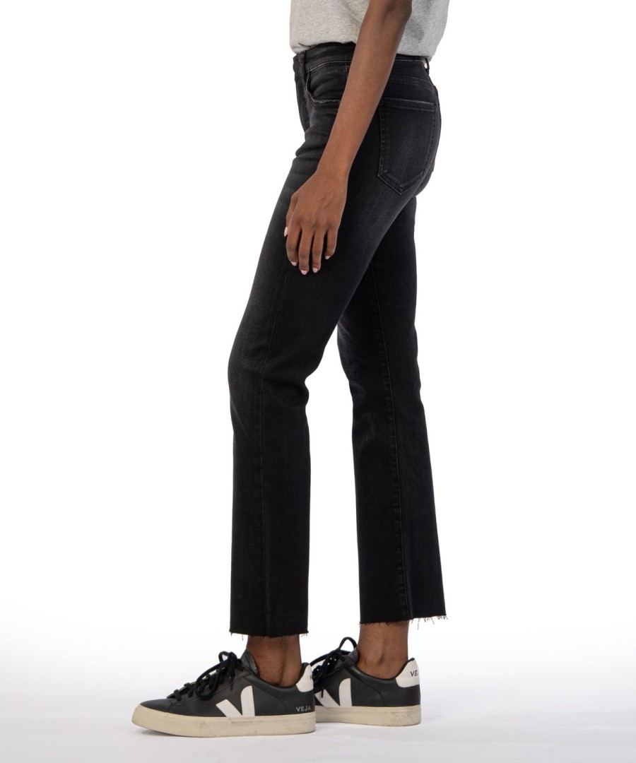 Denim Kut from the Kloth | Kelsey High Rise Fab Ab Ankle Exchange W/Black Base Wash