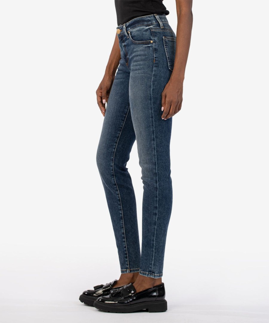 Denim Kut from the Kloth | Diana Mid Rise Curvy Skinny, Exclusive Nagotiated W/Dk Base Wash