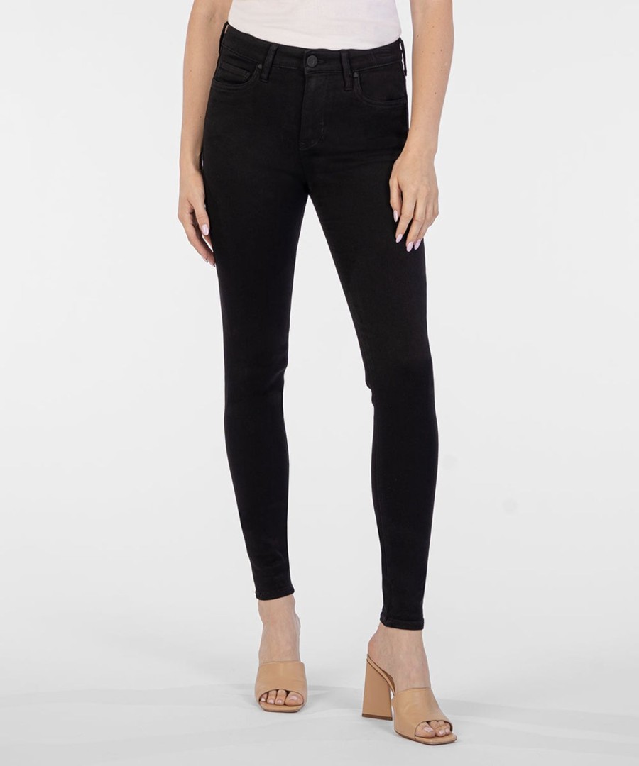 Fit Kut from the Kloth Mia Slim Fit Skinny | Mia High Waist Slim Fit Skinny (Black)