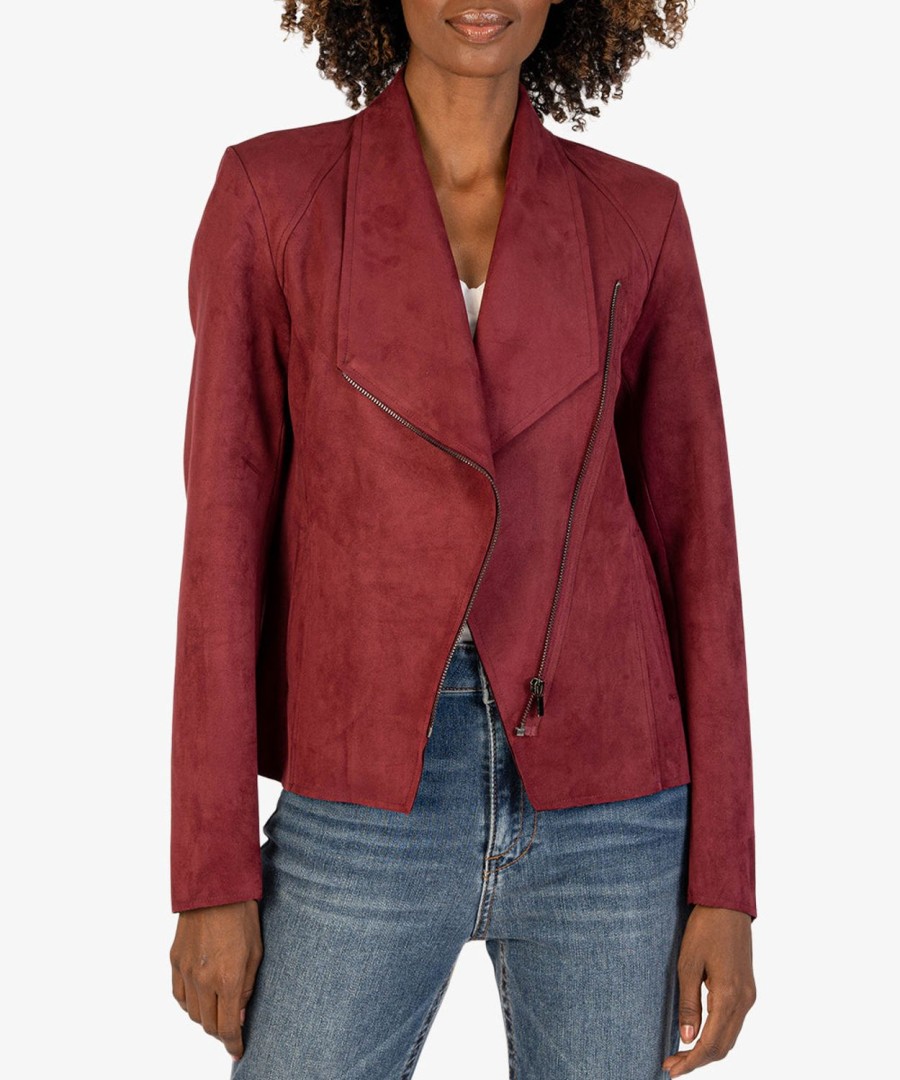 Clothing Kut from the Kloth | Carina Faux Suede Drape Jacket (Exclusive, ) Raisin