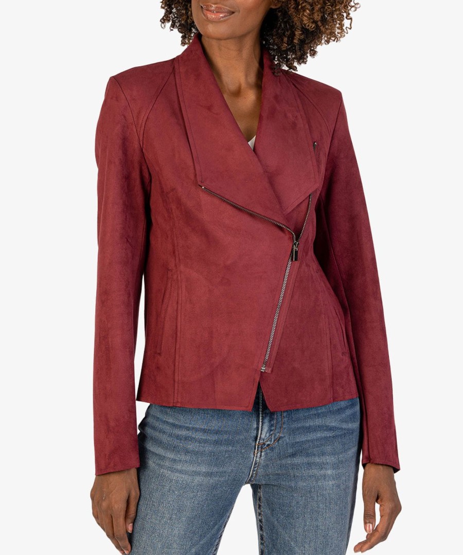 Clothing Kut from the Kloth | Carina Faux Suede Drape Jacket (Exclusive, ) Raisin