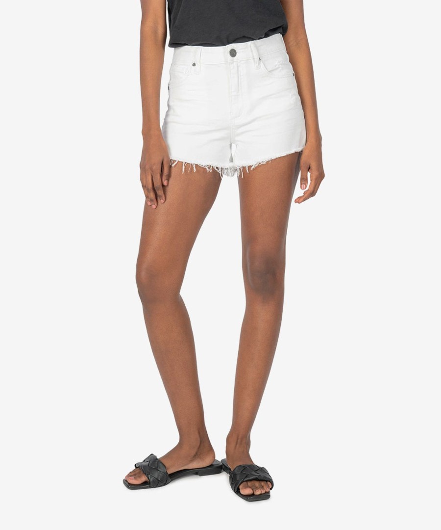 Fit Kut from the Kloth Jane High Rise Short | Jane High Rise Short ( ) Optic White