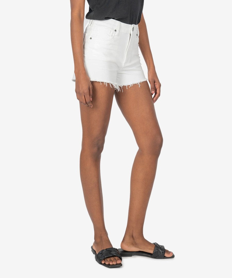 Fit Kut from the Kloth Jane High Rise Short | Jane High Rise Short ( ) Optic White