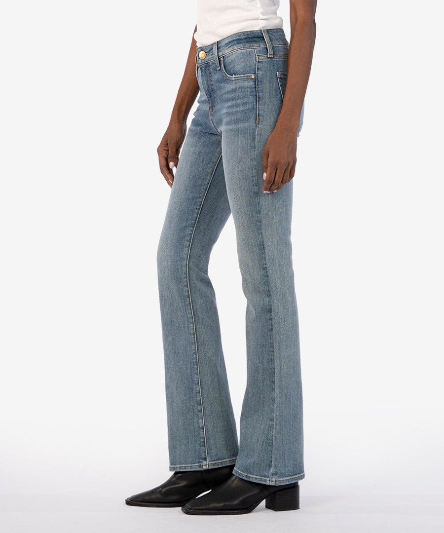 Denim Kut from the Kloth | Natalie High Rise Fab Ab Bootcut Composed W/Med Base Wash