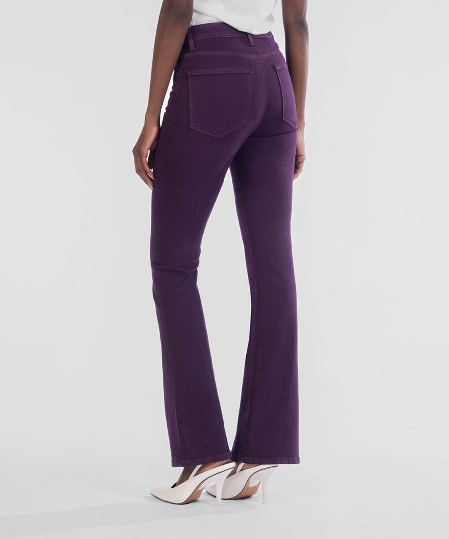 Denim Kut from the Kloth | Ana High Rise Fab Ab Flare, Exclusive Blackberry