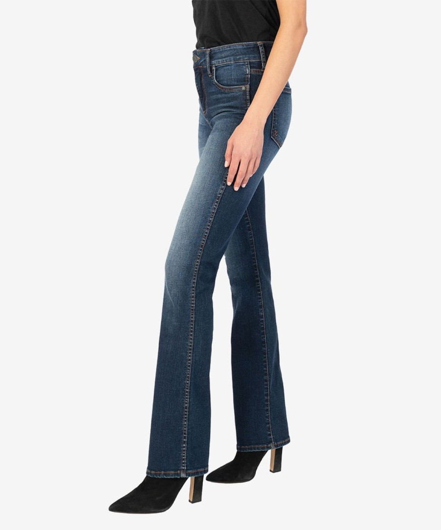 Denim Kut from the Kloth | Natalie High Rise Fab Ab Bootcut Monument W/Dk Stone Base Wash