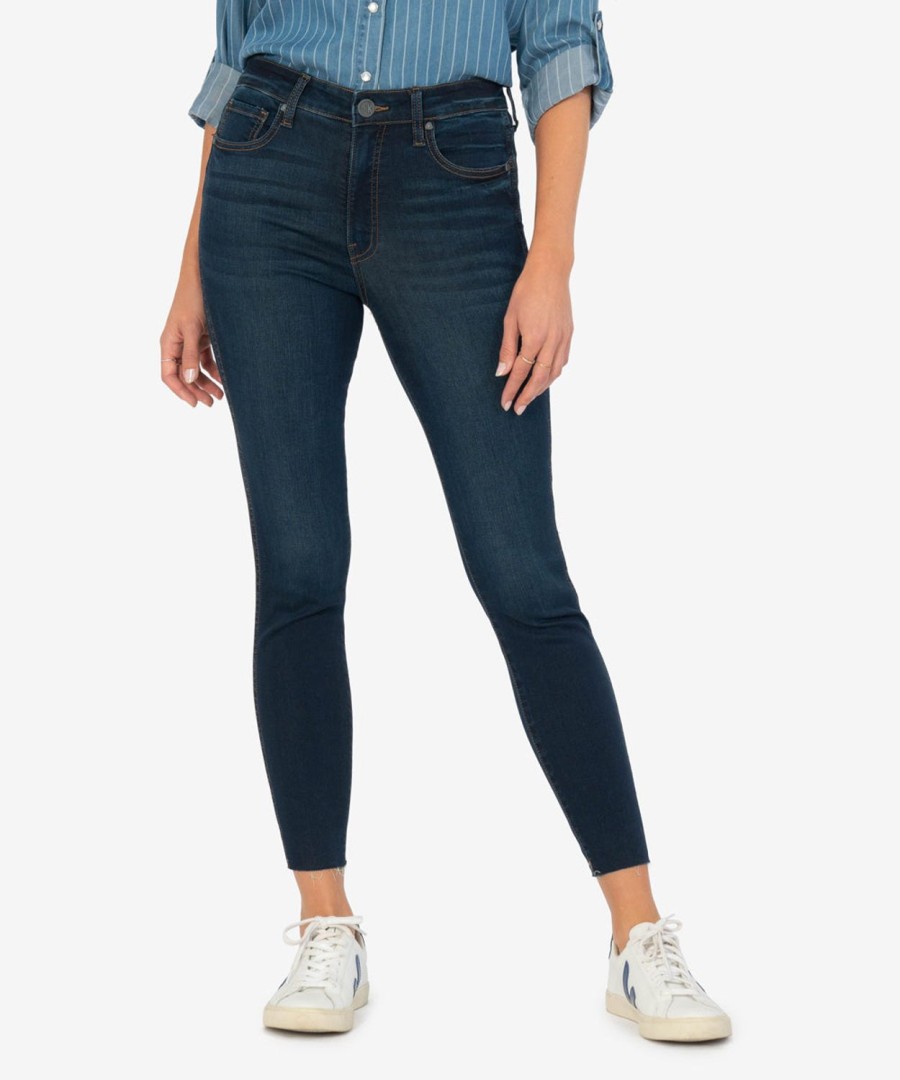 Denim Kut from the Kloth | Connie High Rise Fab Ab Slim Fit Ankle Skinny Alter W/Euro Base Wash