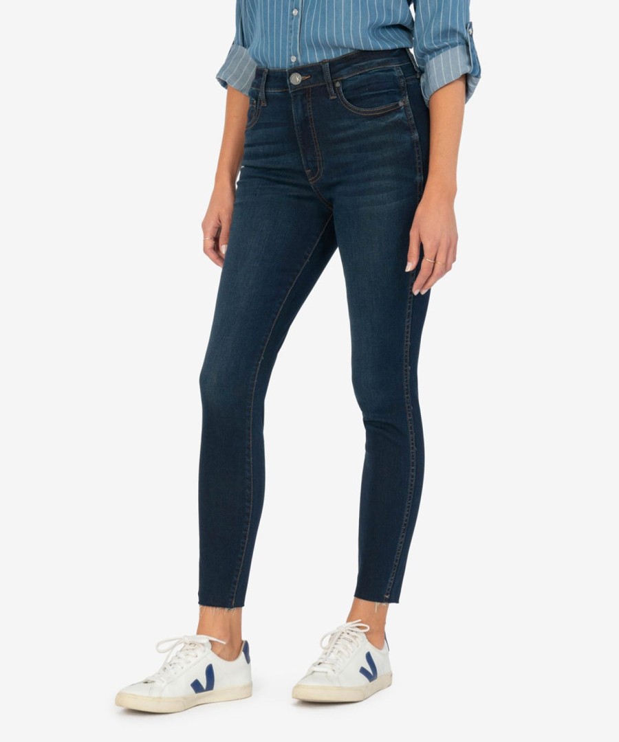 Denim Kut from the Kloth | Connie High Rise Fab Ab Slim Fit Ankle Skinny Alter W/Euro Base Wash