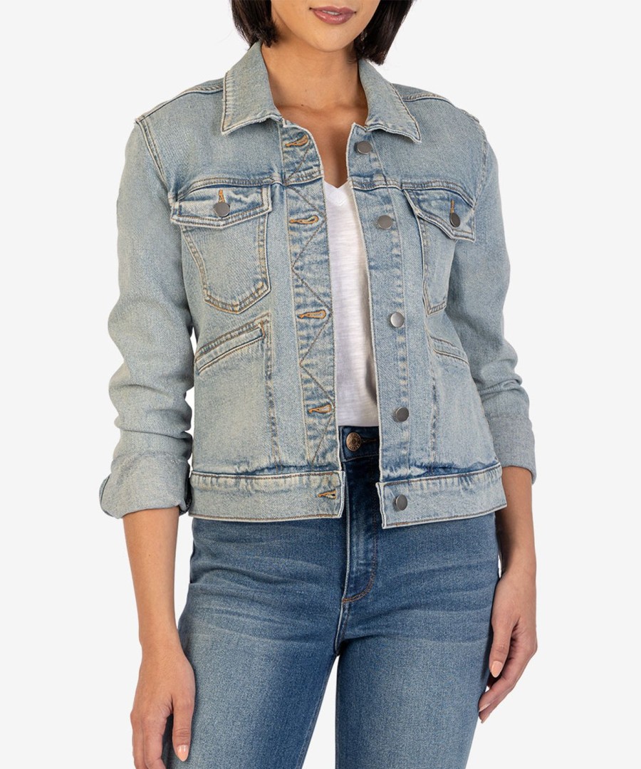 Clothing Kut from the Kloth | Anne Denim Jacket Cultivate W/Vintage Base Wash