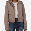 Clothing Kut from the Kloth | Alena Zip Faux Suede Jacket Buff